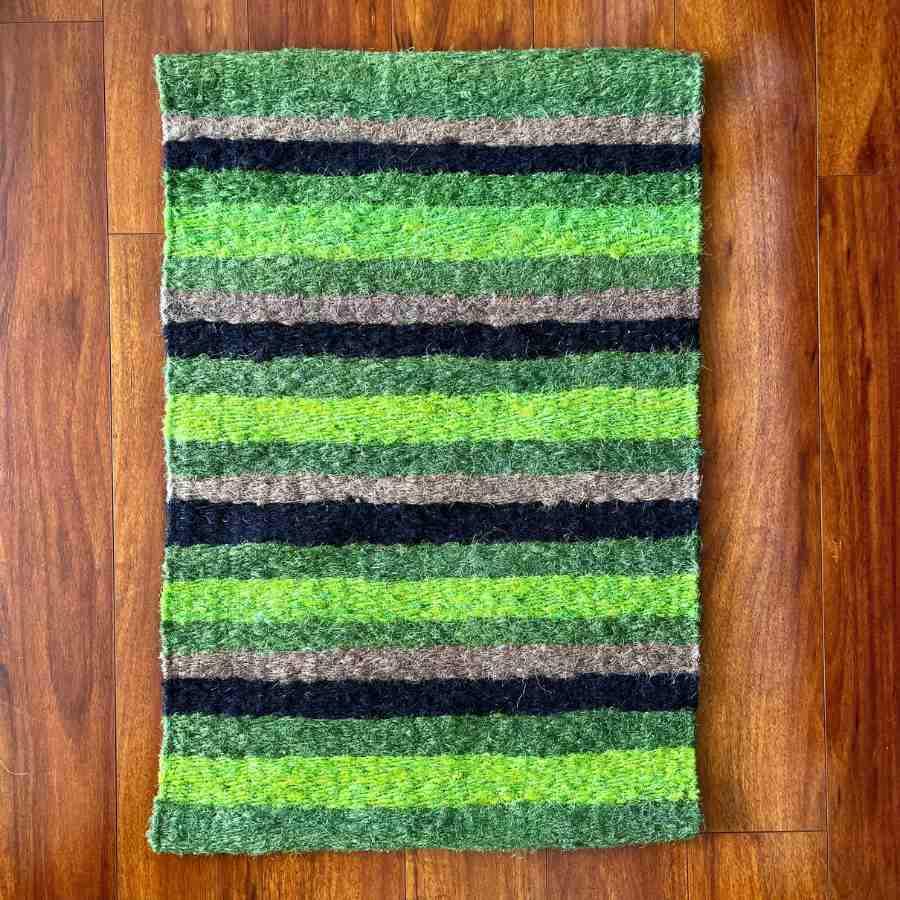 green stripes natural sisal rug doormat