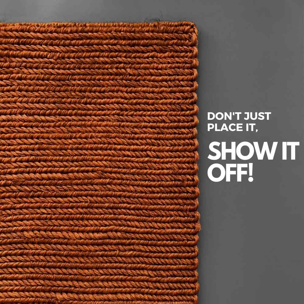 2x4 copper sisal rug