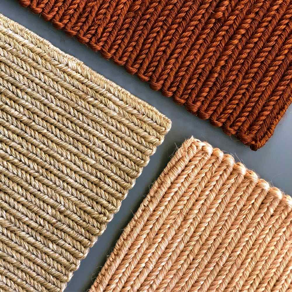 Braided Sisal Runner Rug Copper