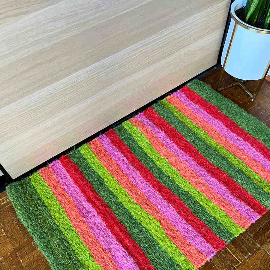 colorful sisal rug doormat