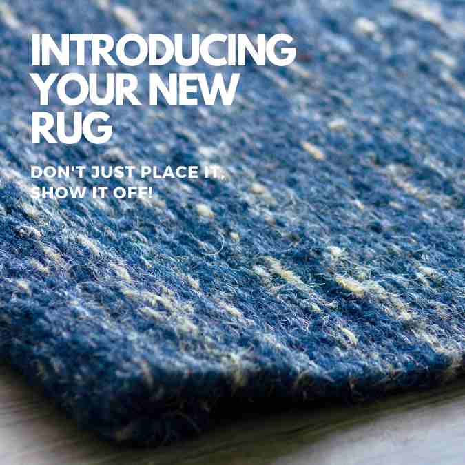 Ocean Blue Hues Sisal Rug