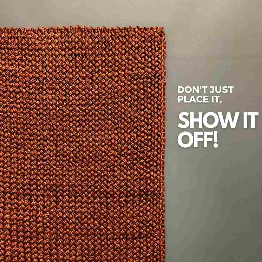 2x4 copper accent sisal rug