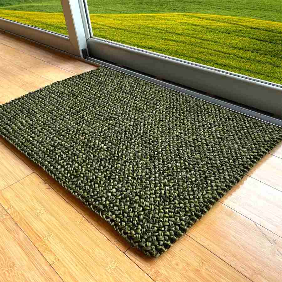 Green sisal rug