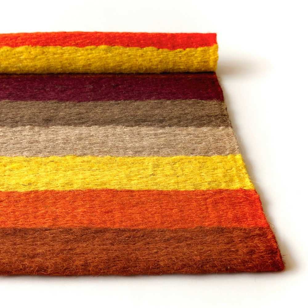 2x4 orange boho sisal rug