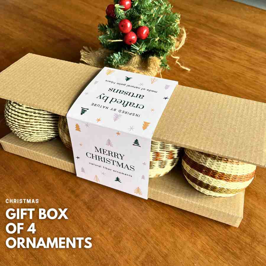 Christmas Balls Ornaments Earthy Tones