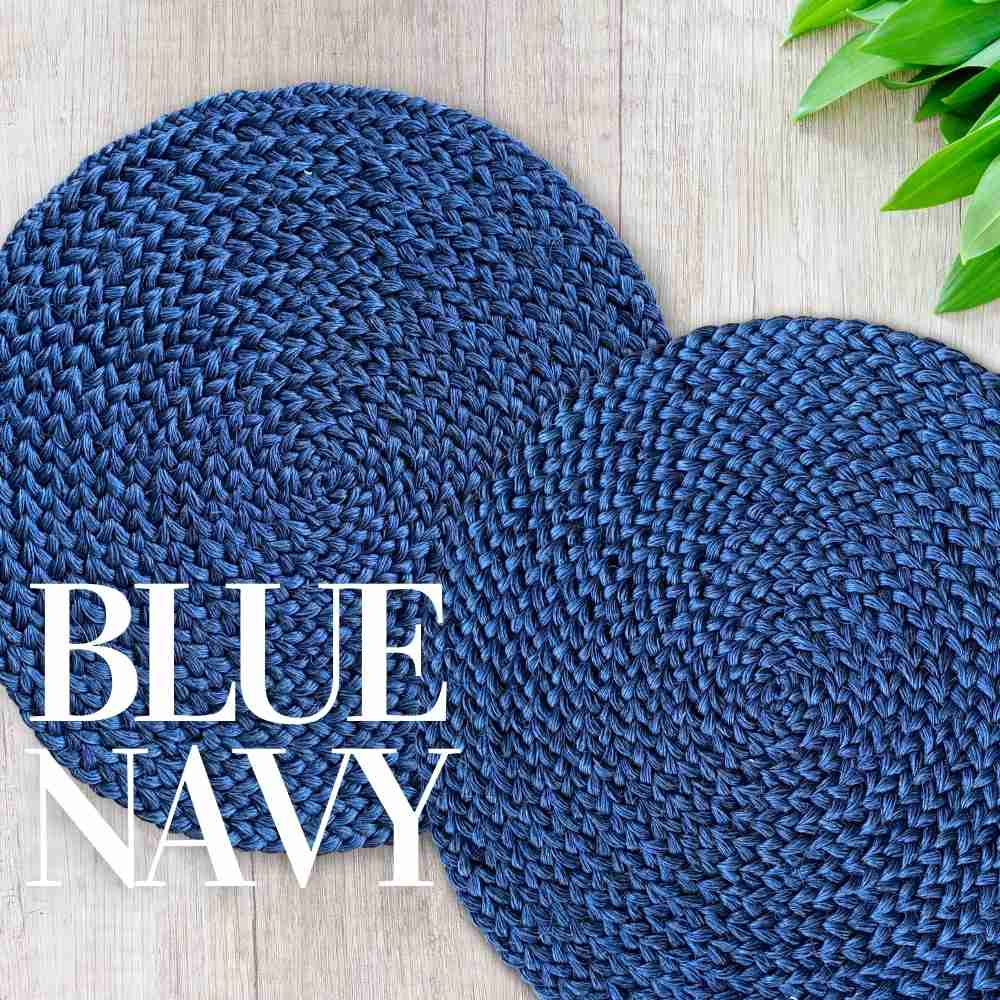 Blue placemats