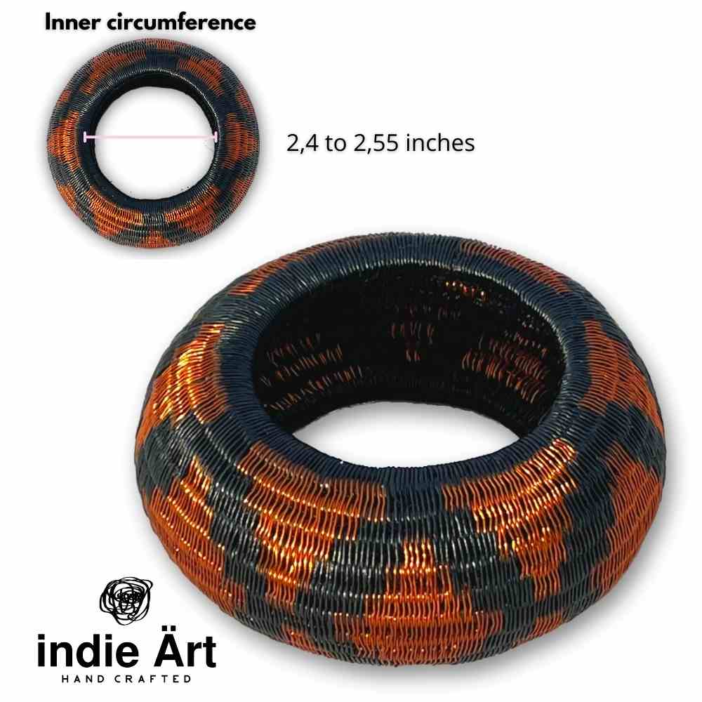 wide copper bracelet