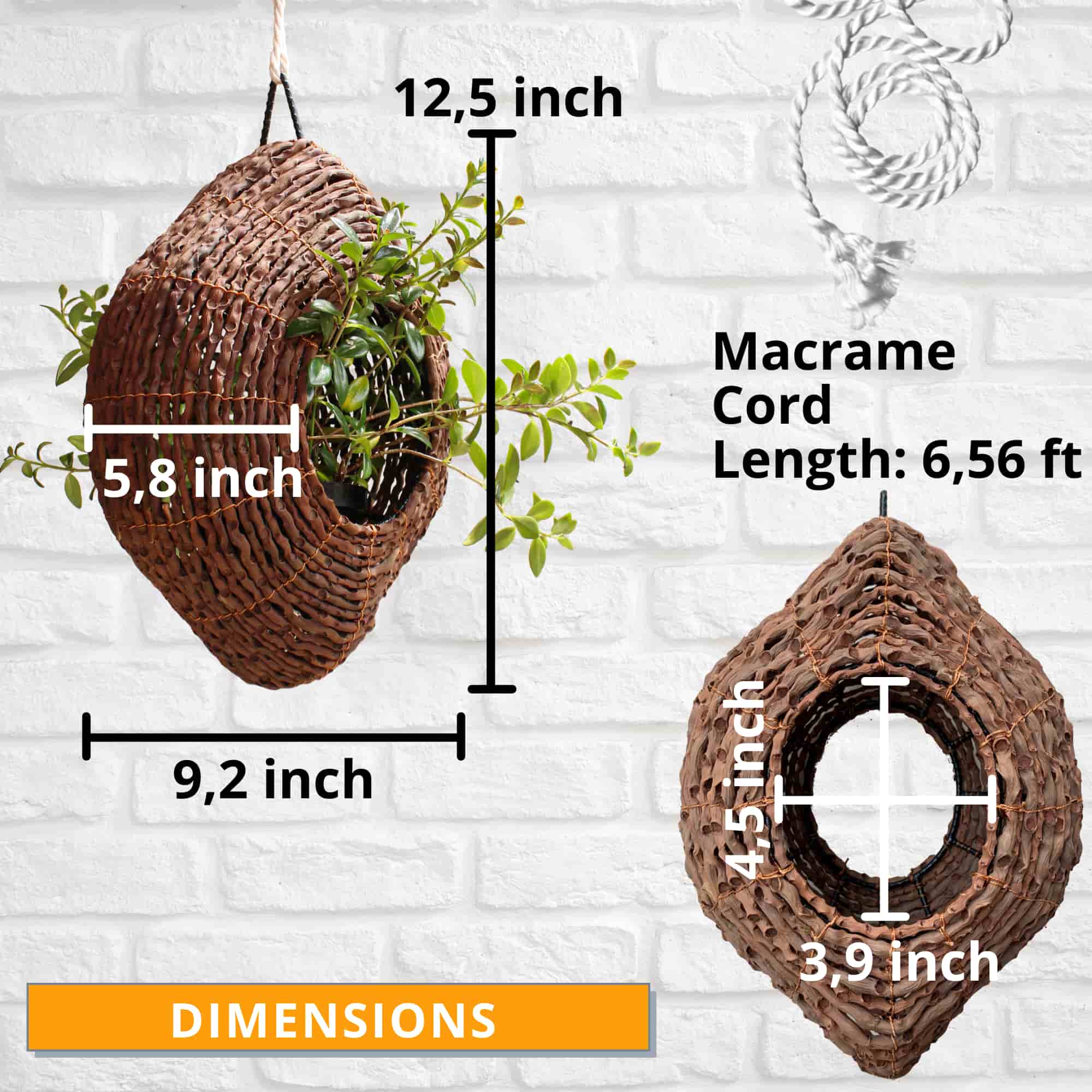 Boho Hanging pot