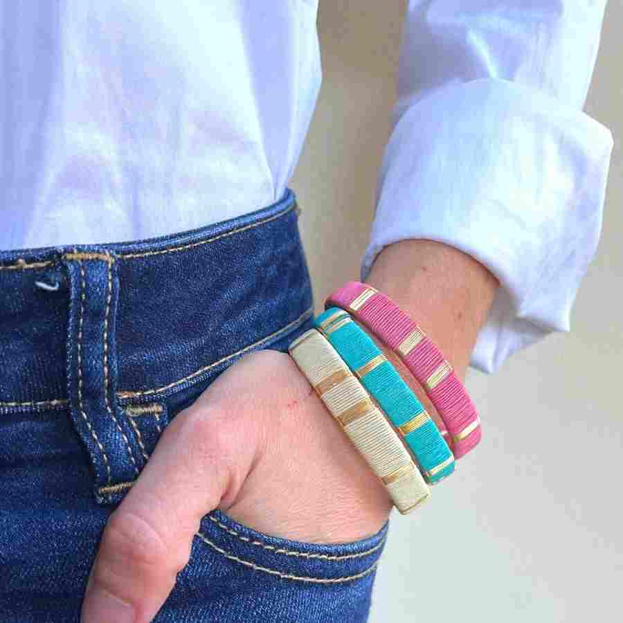 pink bracelet