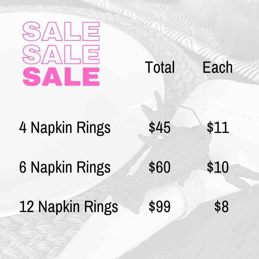 napkin ring sale