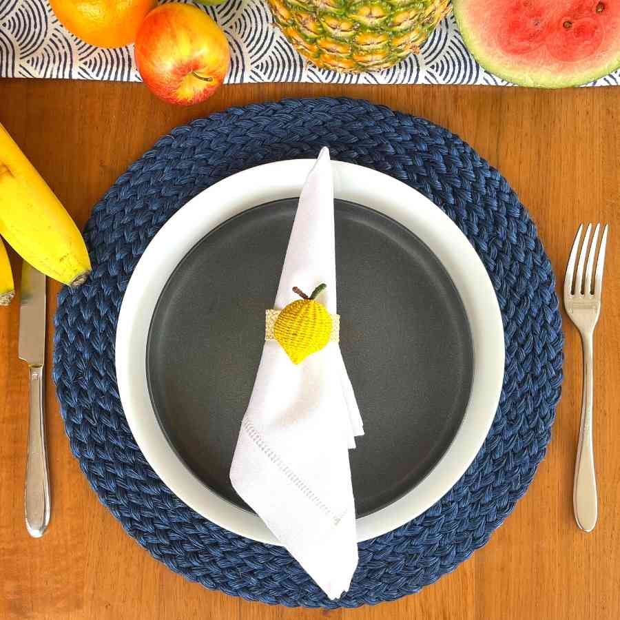 lemon napkin ring