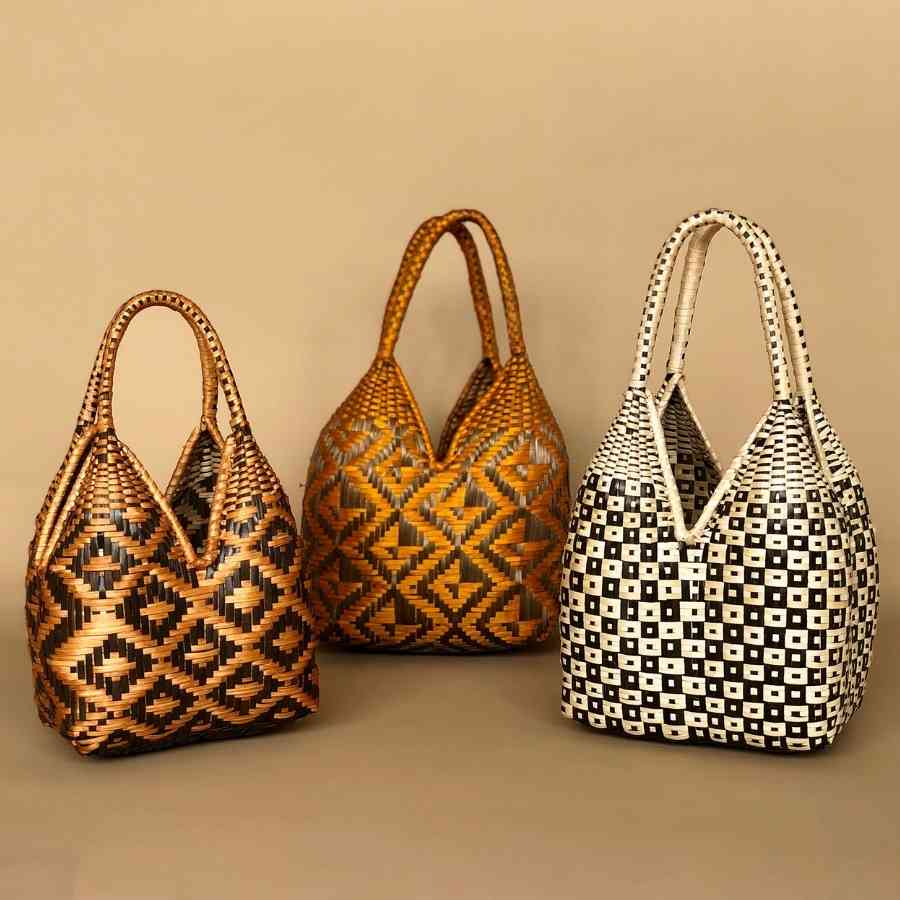 wicker basket bins