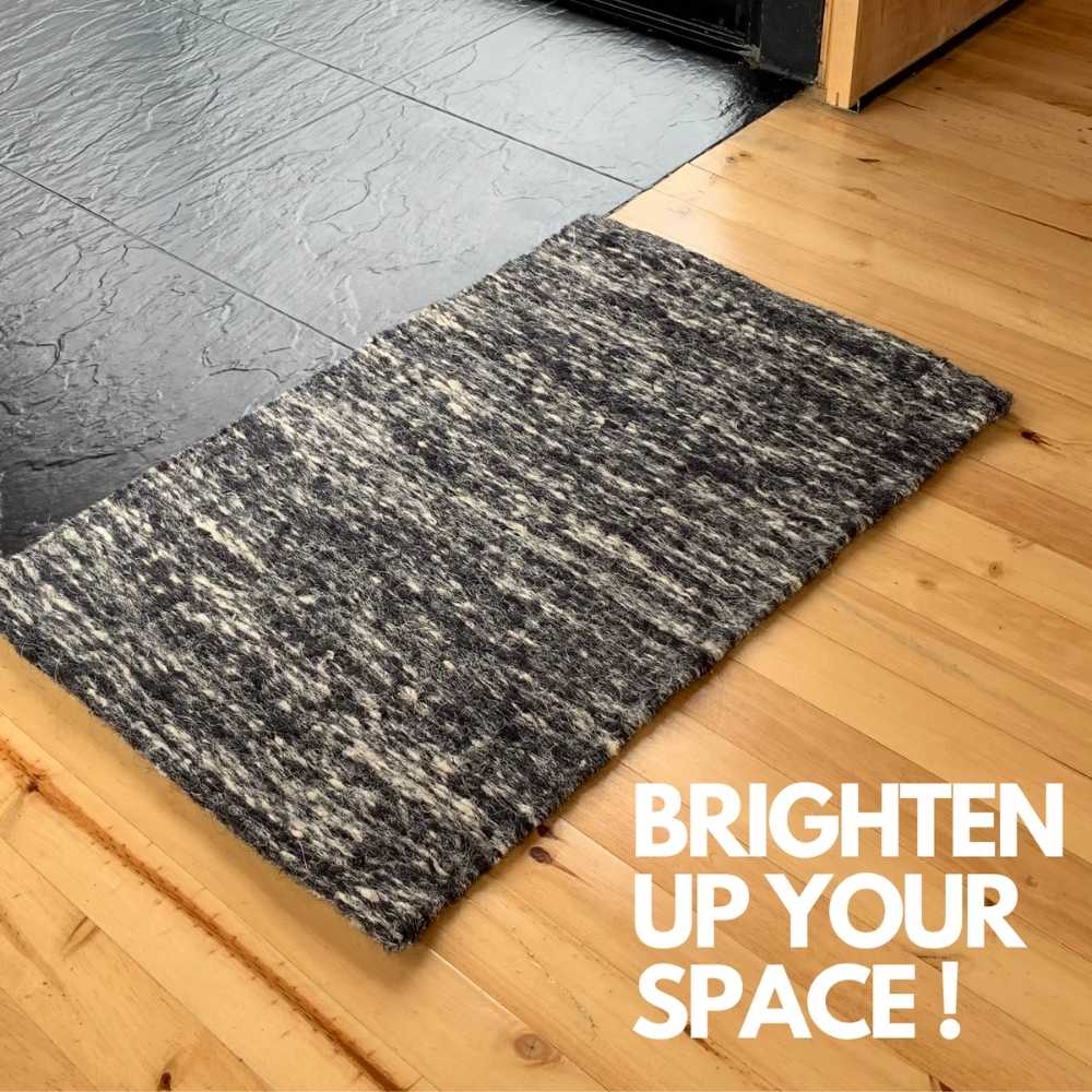 Indoor Door Mat Black Sisal Rug Entryway