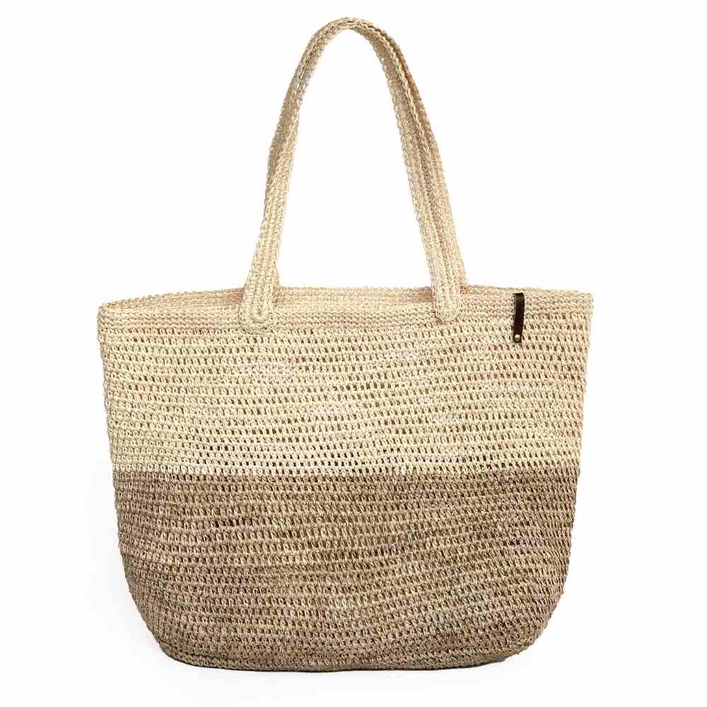 beige tote bag