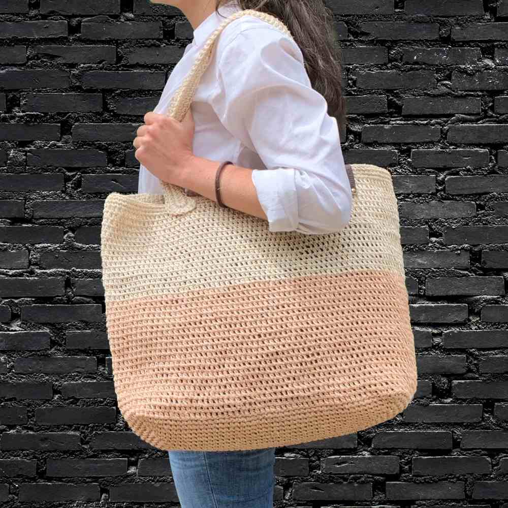 Guava Boho Tote Sisal Natural Hand Bag