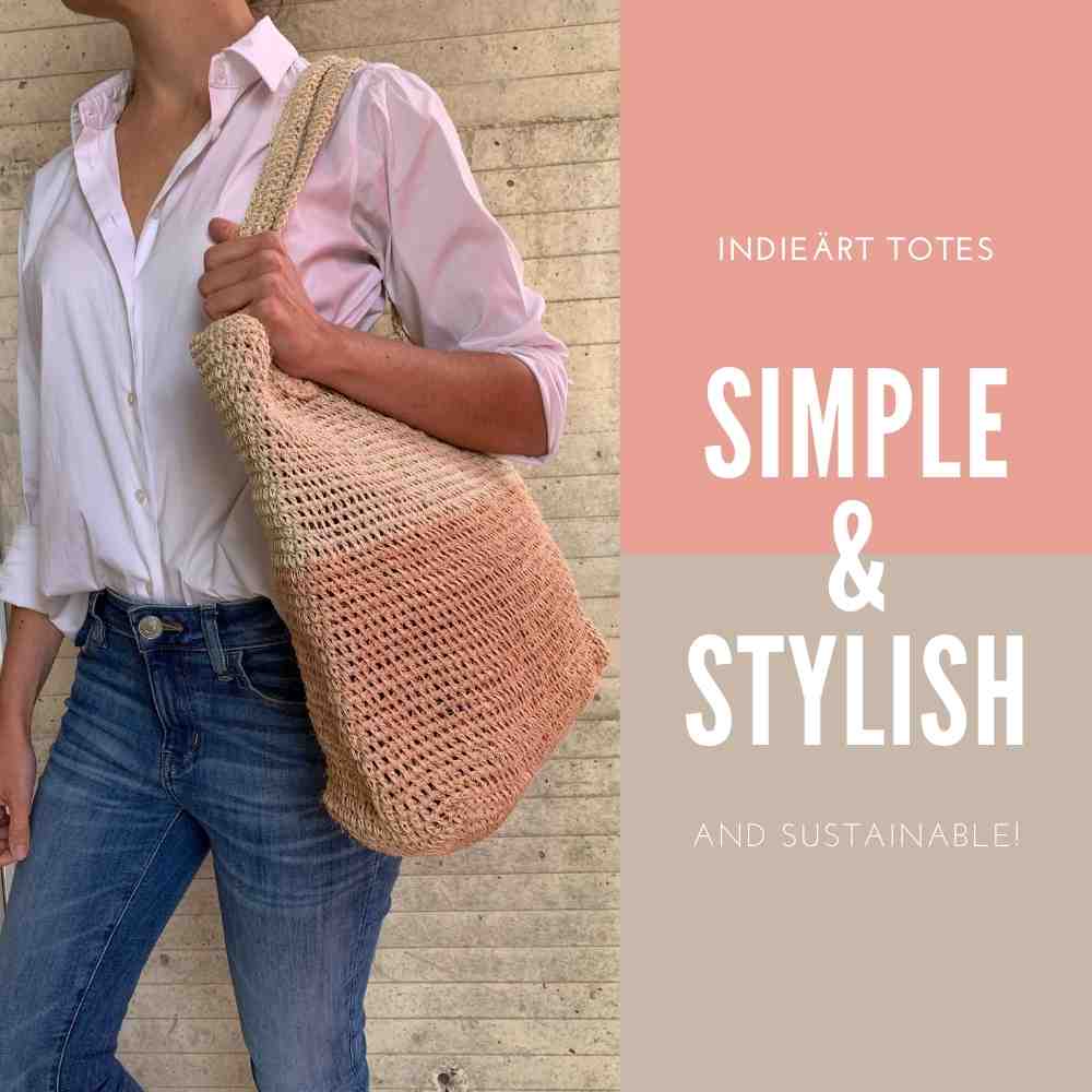 Guava Boho Tote Sisal Natural Hand Bag