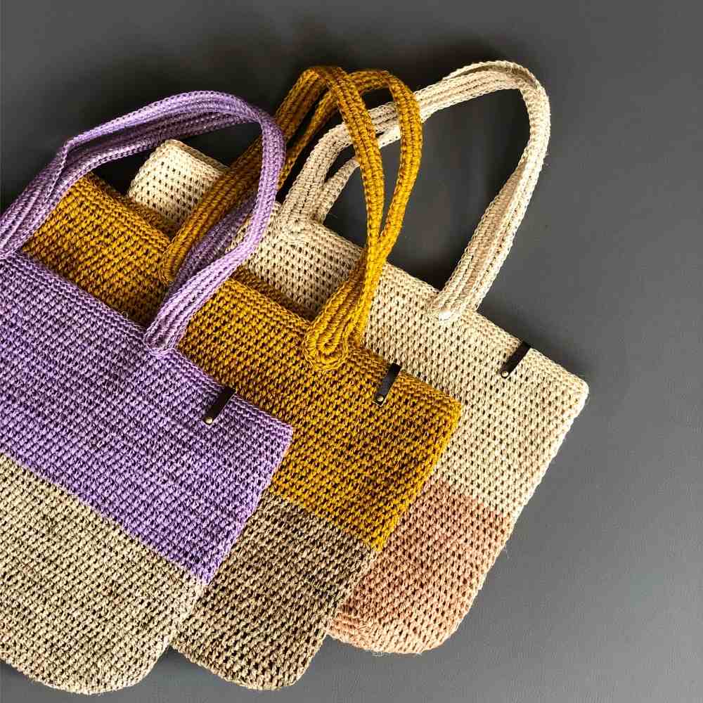 Guava Boho Tote Sisal Natural Hand Bag