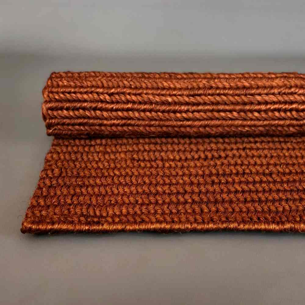 2x3 copper color sisal rug