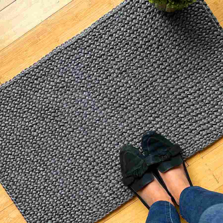 gray rug