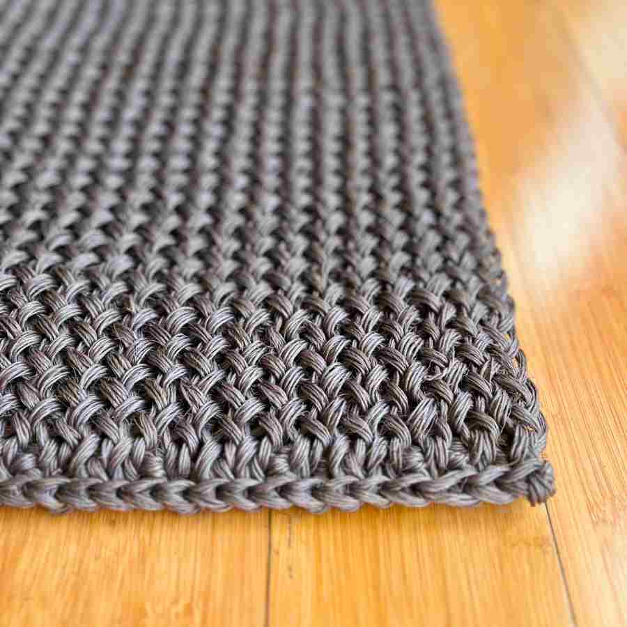 2x3 gray sisal rug