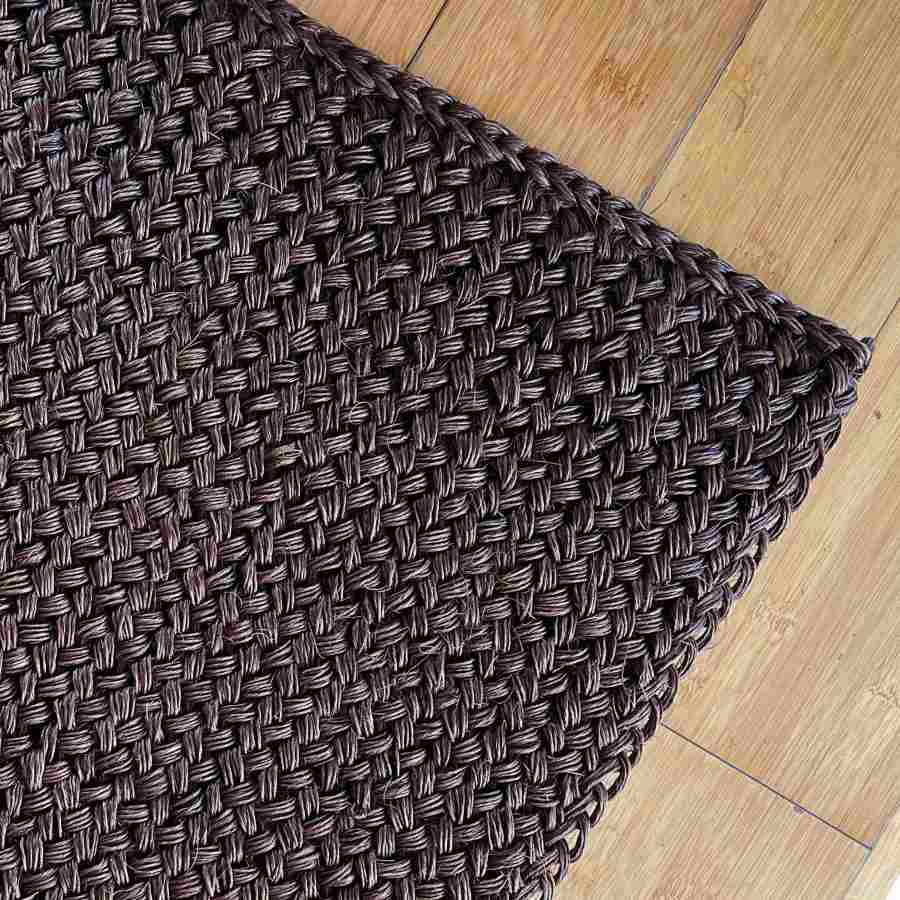 chocolate brown sisal rug 2x4