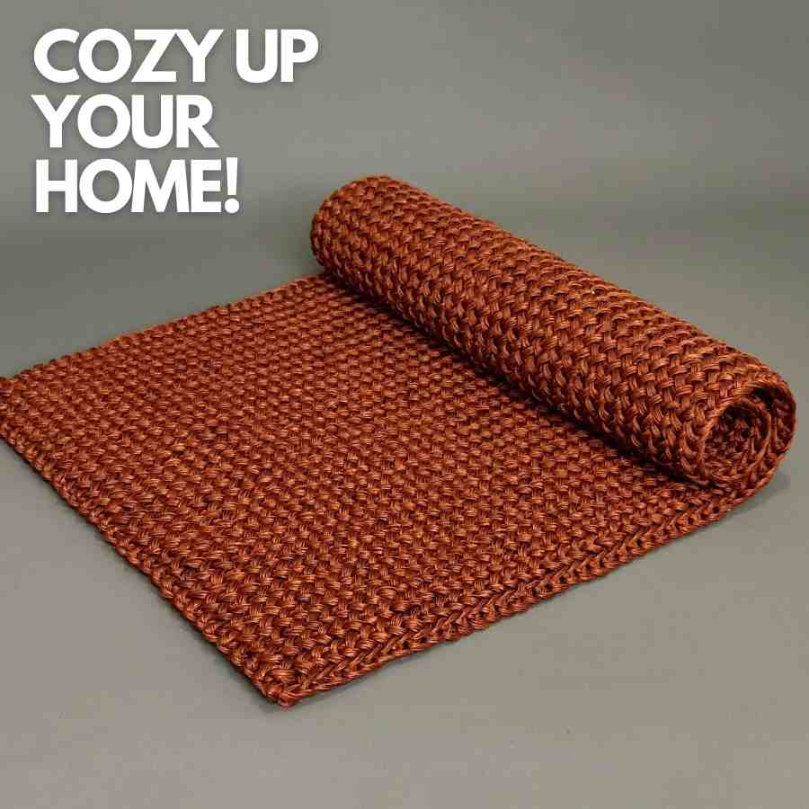2x3 copper color sisal rug