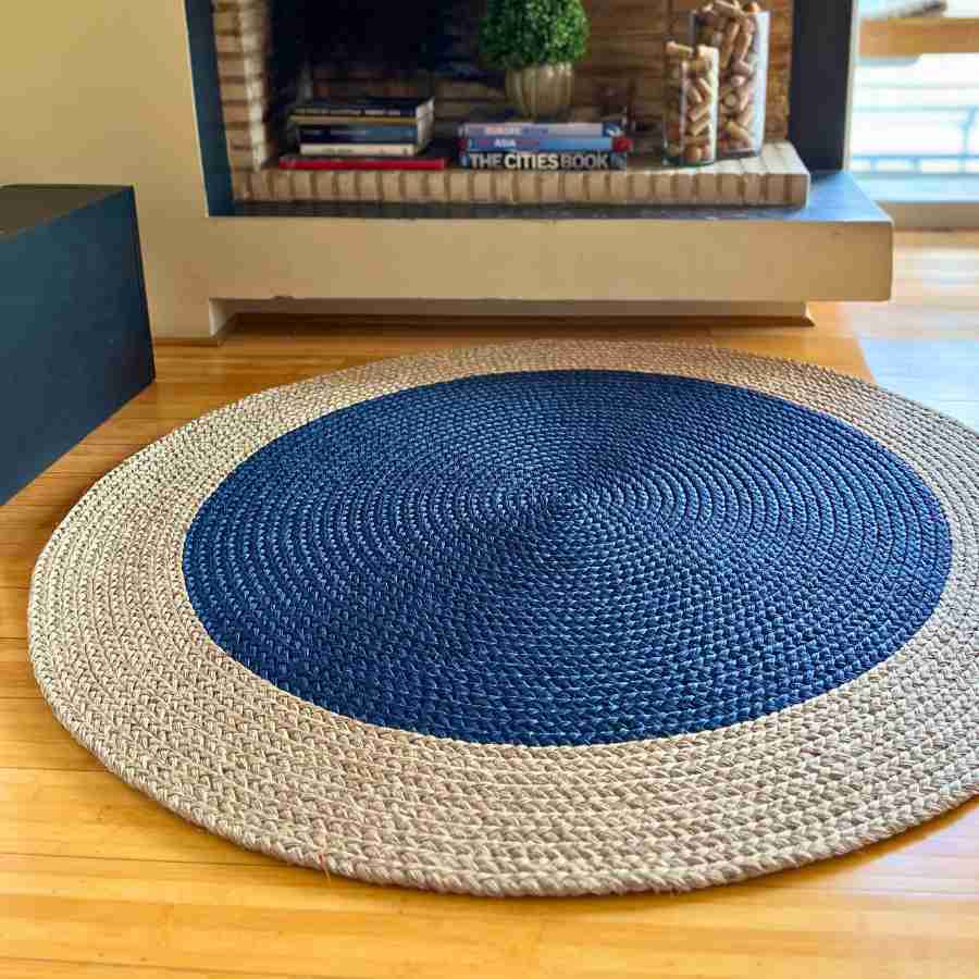 natural round sisal rug