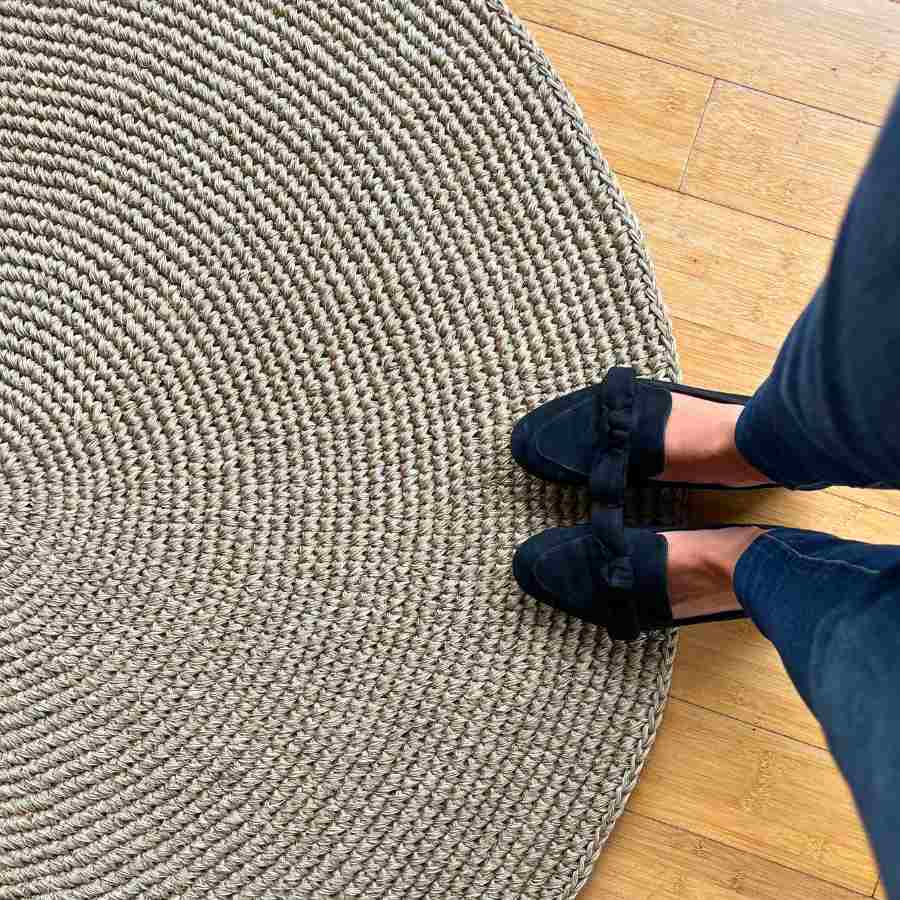 round natural sisal rug