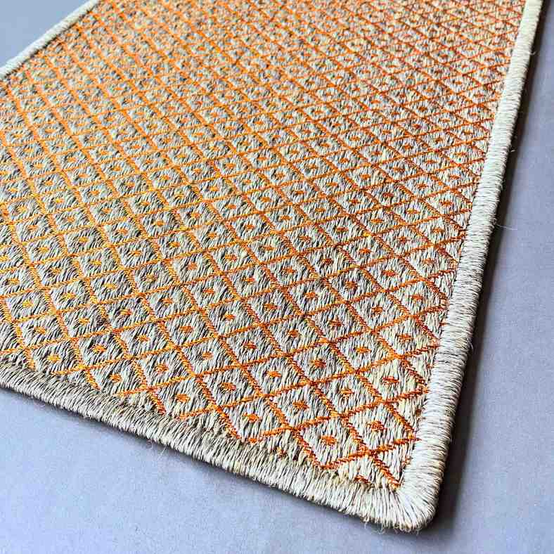 sisal copper rug