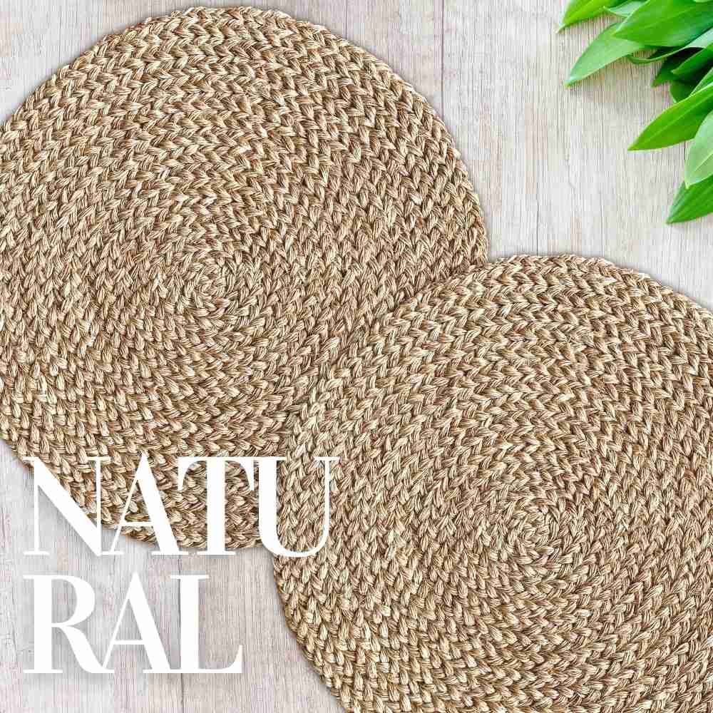 round placemats natural