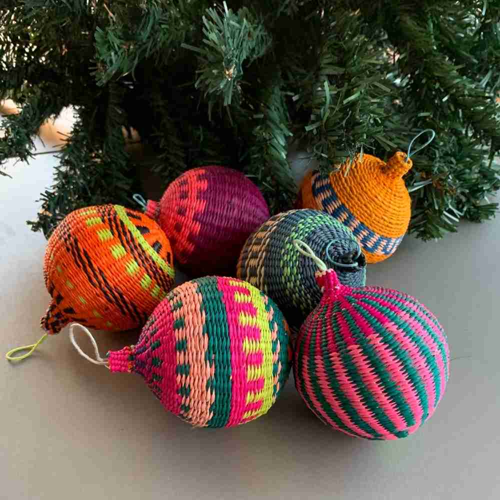 Christmas colorful balls