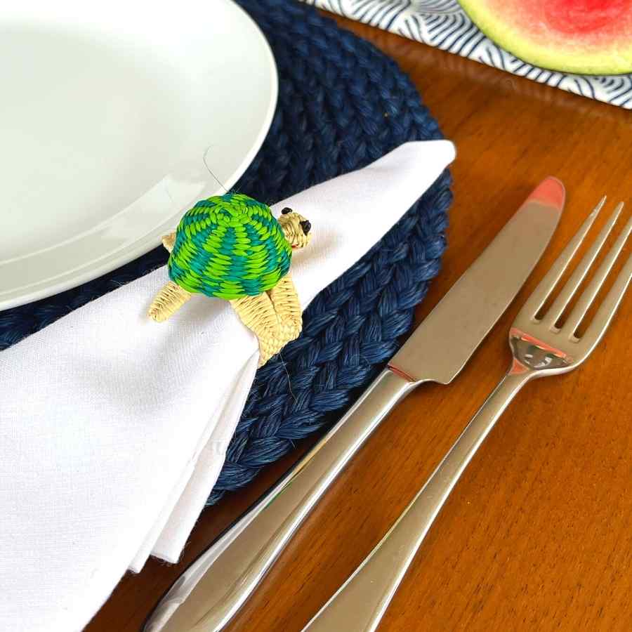 turtle napkin decor