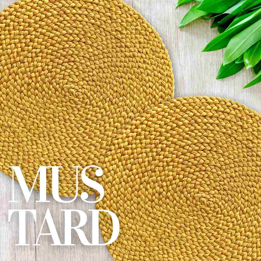 mustard placemats